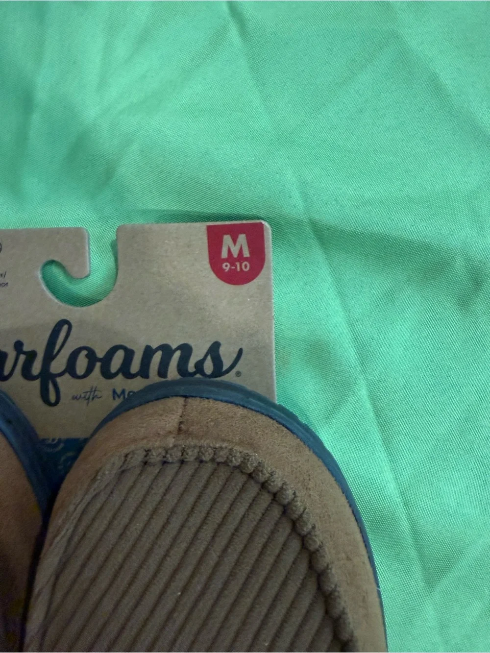 Dearfoams Men’s  Brown Cozy Slip-On Slippers M size 9-10